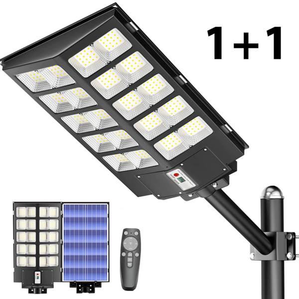 Lampa LED solarna uliczna 1+1 1500W.